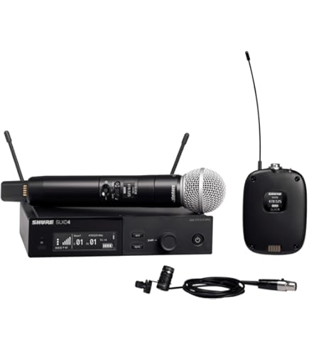 Amazon.com: Shure SLXD124/85 Combo Wireless Handheld and Lavalier